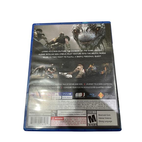 Playstation 4 God Of War Video Game (18685) - Picture 2 of 2